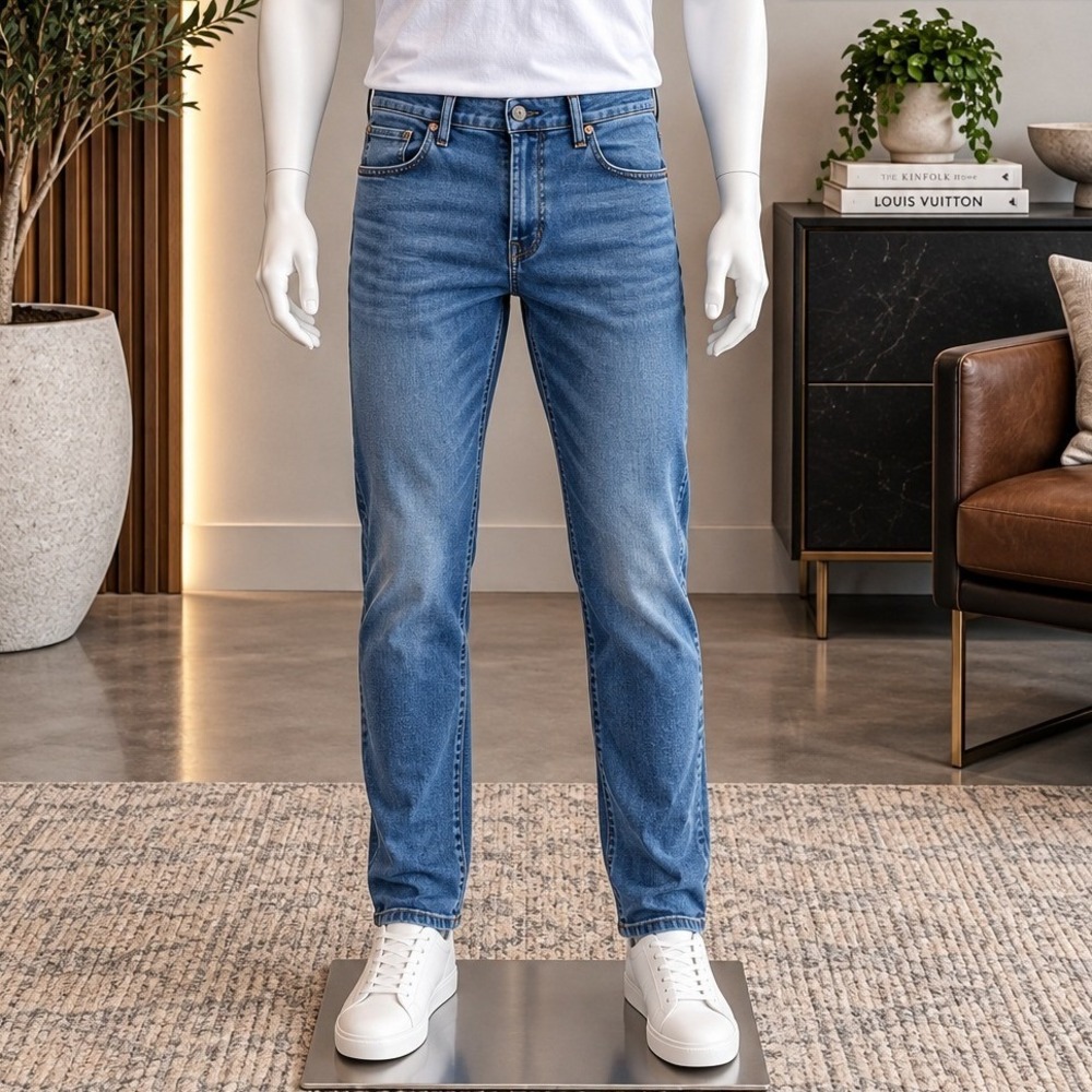 American Eagle Mens Jeans Airflex+ Slim Blue Stretch Denim 32x34